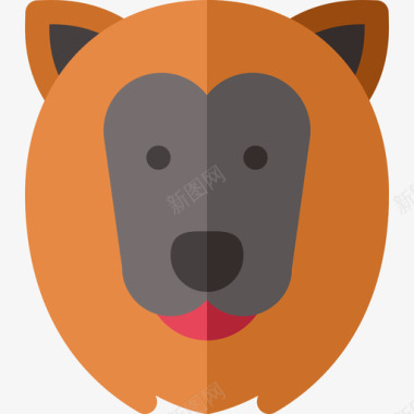 狗狗品种12扁平图标