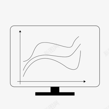 桌面分析图表数据分析图标