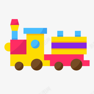 火车玩具婴儿配件1扁平图标