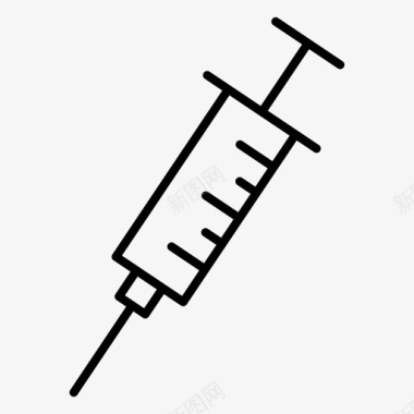 中药黄岑注射器疫苗中药图标