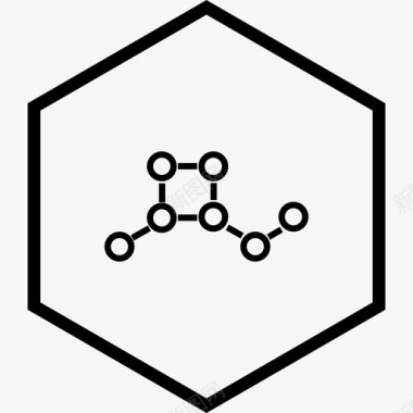 活性分子结构原子液晶图标