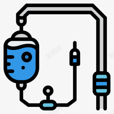 医用药箱输液医用239线性颜色图标