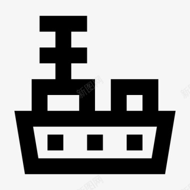 军舰军舰战列舰运输大纲24像素图标