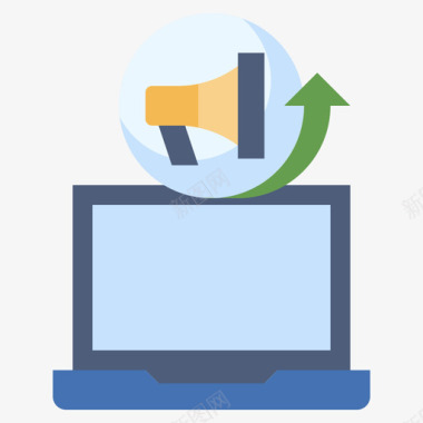 营销市场通信商务和市场营销1扁平图标