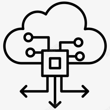 云计算大数据云技术云计算云开发图标
