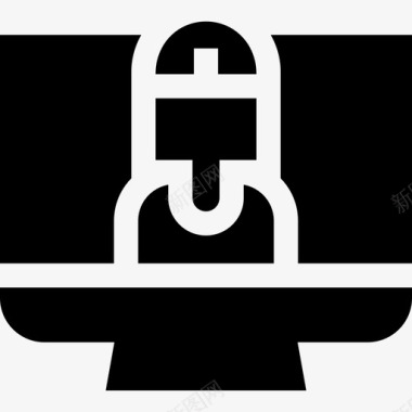 水墨数字8免扣Videocall数字学习8已填充图标