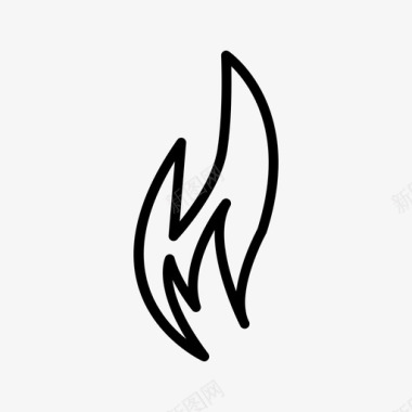 火焰图标火烧营火图标
