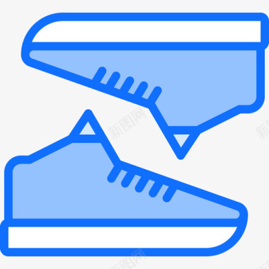 蓝色的运动鞋篮球49蓝色图标