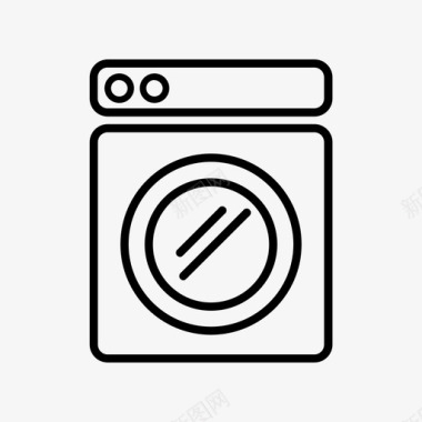 洗衣机洗衣机机器人电子图标