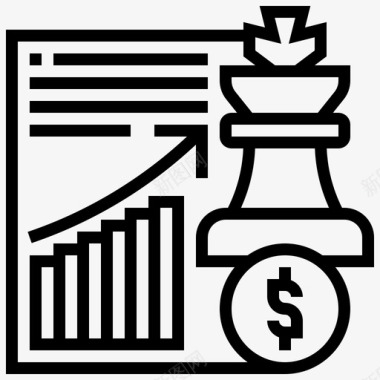 谈判方案战略文件管理图标