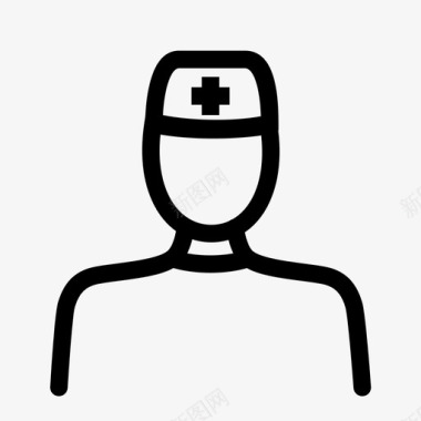 助理护士护士化身医院图标