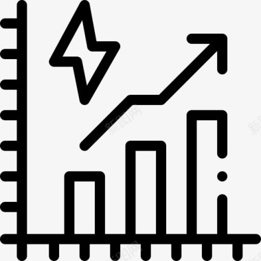 线性图标删除能源消耗责任消耗线性图标