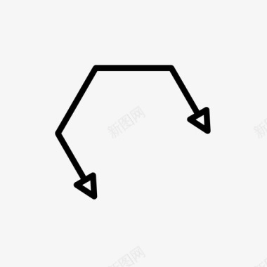 旋转箭头箭头弓方向图标