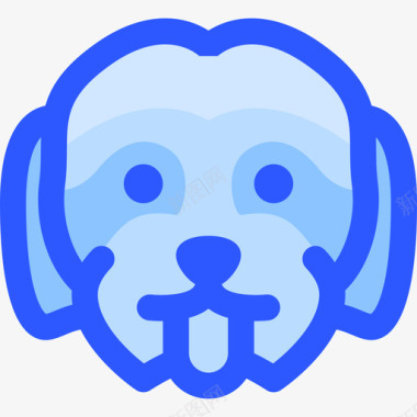 蓝色的狗狗品种2蓝色图标