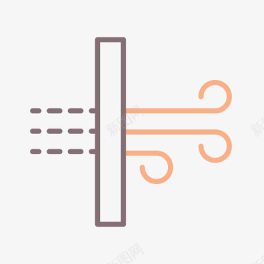 高档净化器空气净化器回收中心线性颜色图标