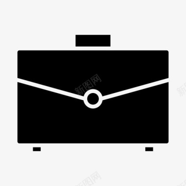 商务用品手提箱包商务图标
