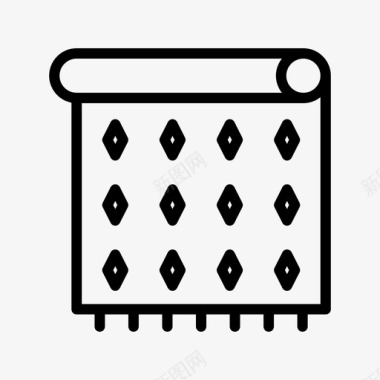 装饰性纺织品织物特征11线状图标