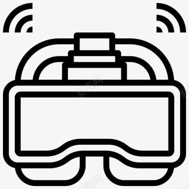 VR宣传Vr眼镜gadget43线性图标