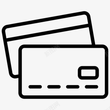信用卡信用卡信用卡支付借记卡图标