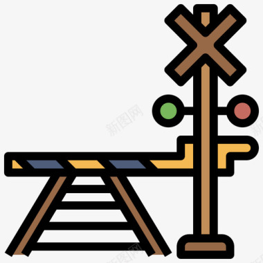 高档护栏护栏铁路44线颜色图标