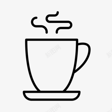 淡白色饮料咖啡图标