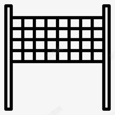 运动器材图片排球网运动器材33直线型图标
