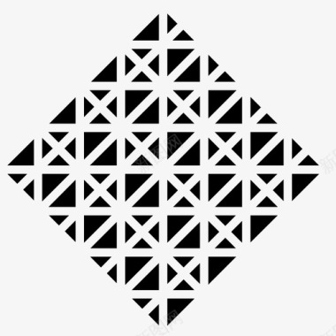 几何马赛克纹理钻石九十六抽象艺术几何图标