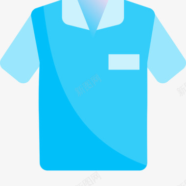 Polo衫高尔夫64蓝色图标