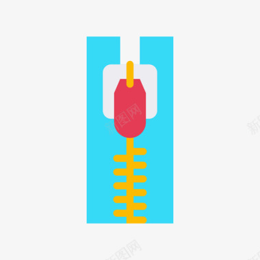 特征拉链织物特征13扁平图标