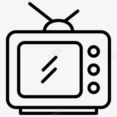 电视家用家用电器常规系列6图标