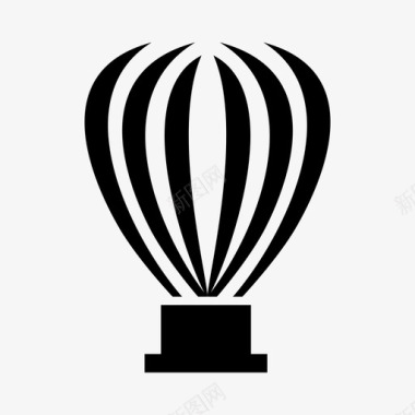 气球气球冒险飞行图标