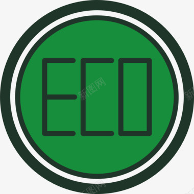 环保ecoECO图标