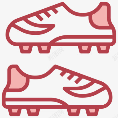 足球鞋88码红色图标