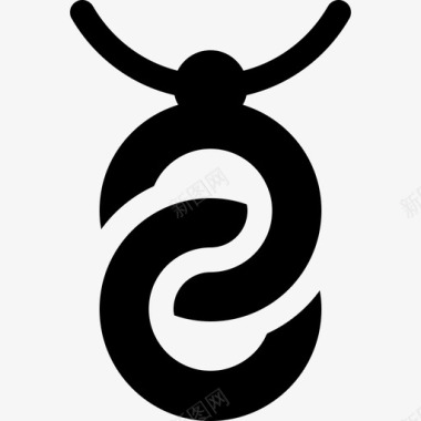项链项链珠宝38填充图标