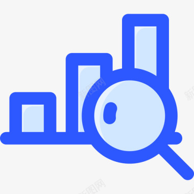 科技金融图表图表商业金融16蓝色图标
