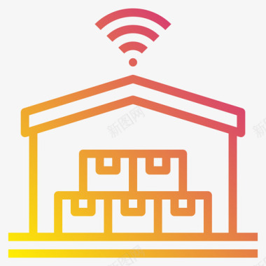 仓库仓库智能农场65坡度图标