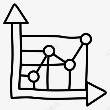 SEM分析统计趋势图业务分析图形表示图标