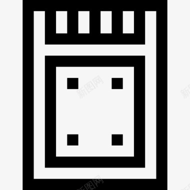 ssdSsd卡视频和摄像机6线性图标
