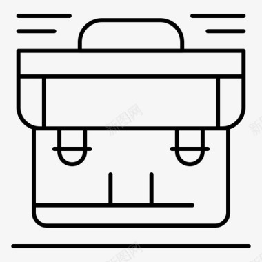 墨镜手提箱包公文包商务图标