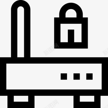 51开业路由器网络安全51线性图标