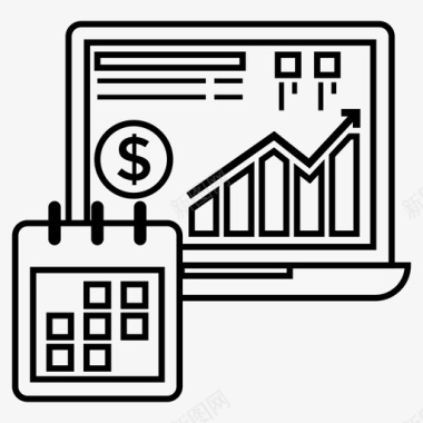 绩效管理案例财务增长计划业务分析业务信息图表图标