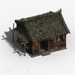 100古代房屋素材
