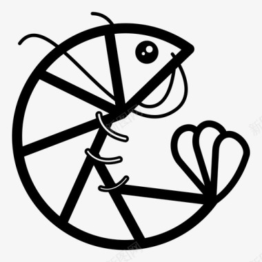 海鲜小虾图标