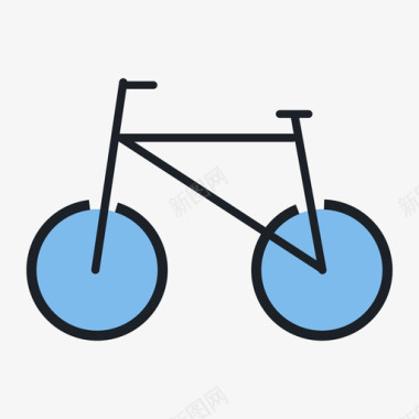 单车图标孤单的蓝_单车图标
