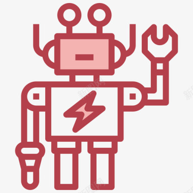 机器人玩具31红色图标