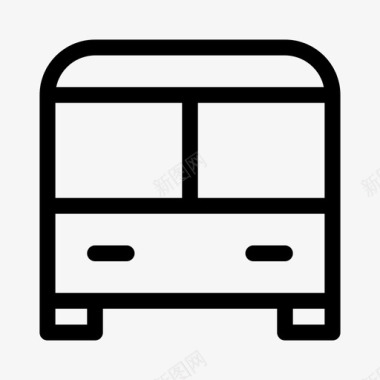 通勤公共汽车通勤交通图标