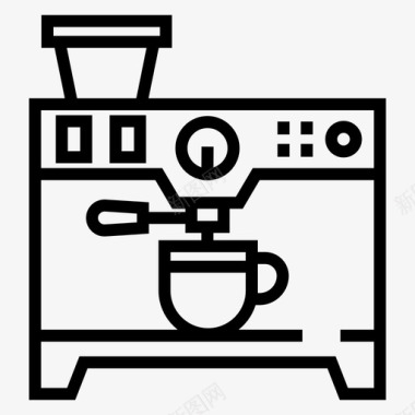 厨房用具画册咖啡机电子电器家用电器图标