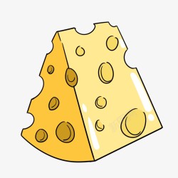 卡通奶酪手绘奶酪素材