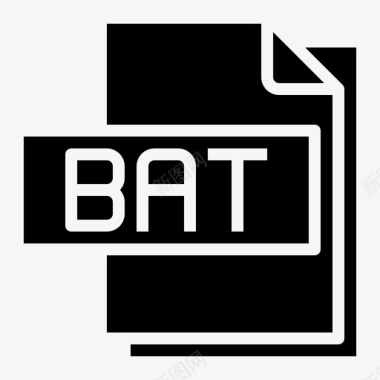 文件格式rawBat文件文件格式实心图标