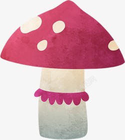 手绘水彩蘑菇图免扣手绘彩绘水彩插画素材